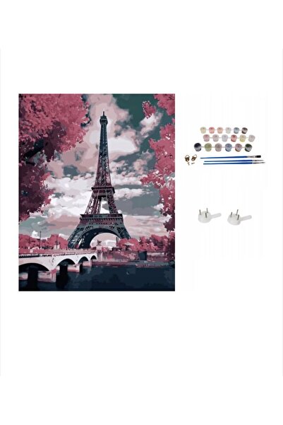 VİBE Painting by Numbers 40x50cm - Eiffel Tower