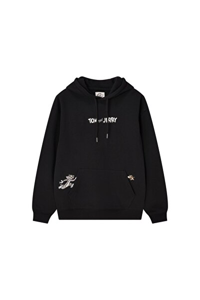 Giordano Men's French Terry Relaxed Fit Hoodie - Tom & Jerry