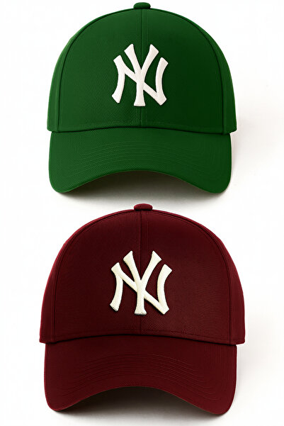 Verahed 2-Pack Ny New York Embroidery Unisex Baseball Black Beige Hat Women's...