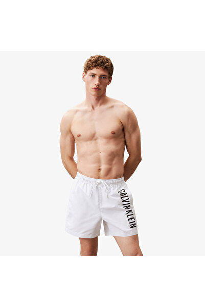 Calvin Klein Medium Drawstring Erkek Beyaz Mayo