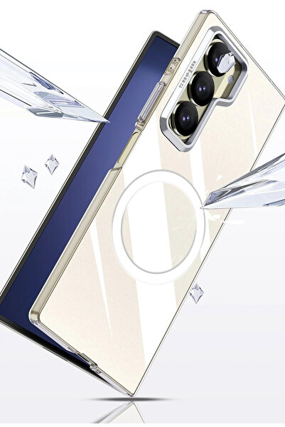 POYRAZ MARKET غطاء جوكو سامسونج جالاكسي Z فولد 6 كريستال ماجسيف - شفاف