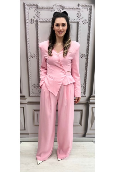 OnlyForYou Elegant women's suit, jacket and flared pants