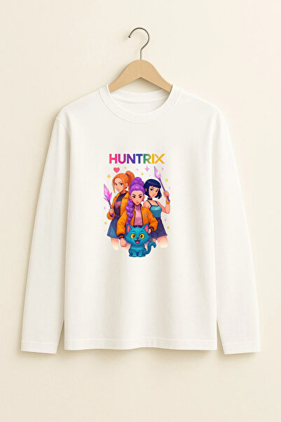 MYADA Özel Tasarım Huntrıx Rumi Mira Zoey Uzun Kollu Çocuk Tişört 27034