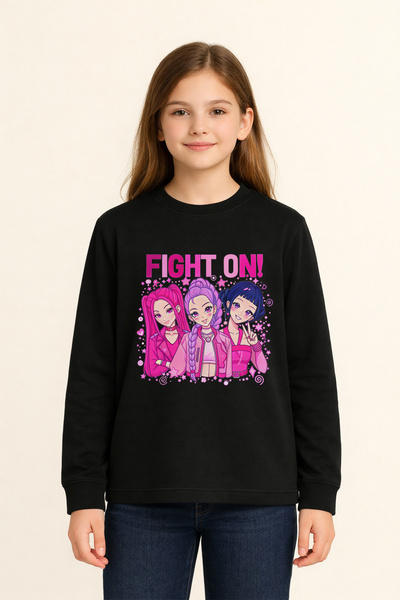 MYADA Tricou pentru copii cu mânecă lungă, imprimat, Premium Huntrıx 27037