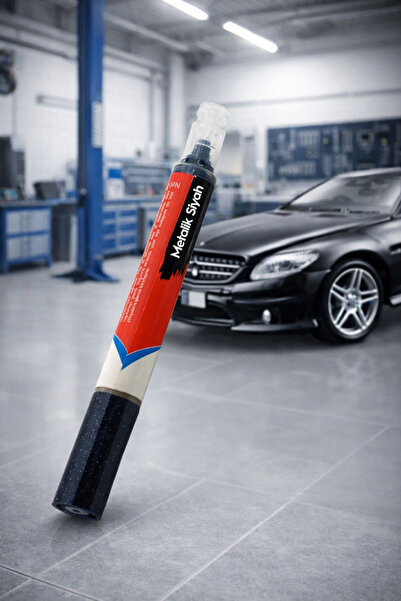 YDGR Siyah Oto Rötuş Boya Kalemi 5 ml – Metalik Renkli Araç Çizik Kapatıcı