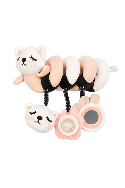 Bocioland Jucarie senzoriala in forma de spirala pentru carucior, scaun auto ...