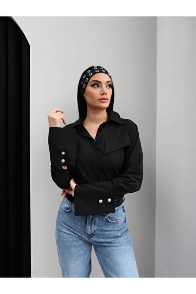 ESRAHELVACI Black Cuffed Sleeve Shirt