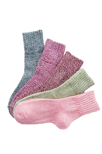 EFAYN.RO Sosete dama, set 5 perechi, model calduros si vesel, marime 38 – 42,...