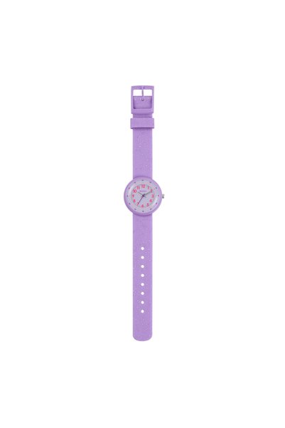Tikkers Purple Glitter Strap Watch