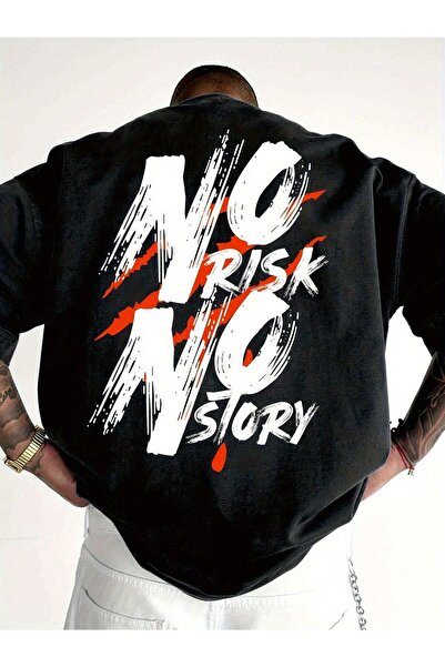 EFFRENATU تي شيرت مطبوع عليه نصًا للجنسين - رقبة دائرية، أكمام قصيرة، كاجوال