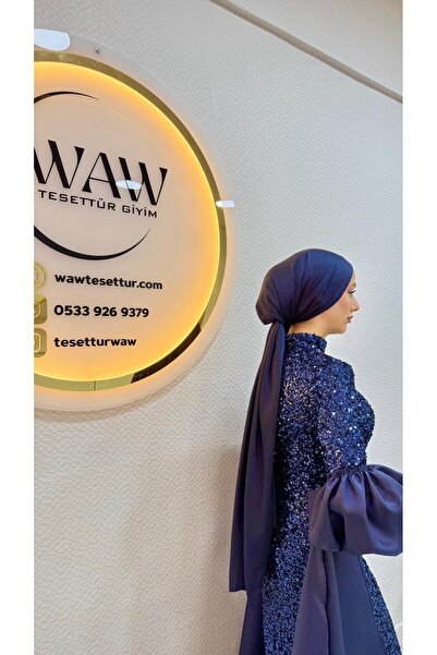 waw tesettür Kobe Saten Tesettür Şal