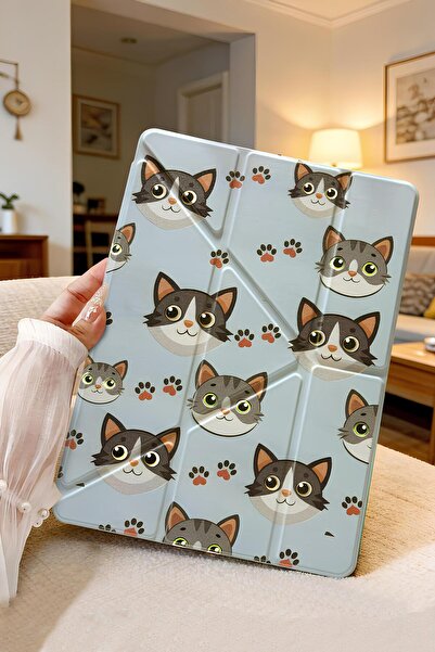 Nezih Case İpad Air 11 Inch M2 M3 Çip Air 4. /5. /6. Nesil Uyku Modlu Kalem B...