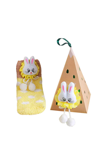 EFAYN.RO Unisex socks, warm, soft, accessorized, size 36-42 EU, M2, yellow wi...