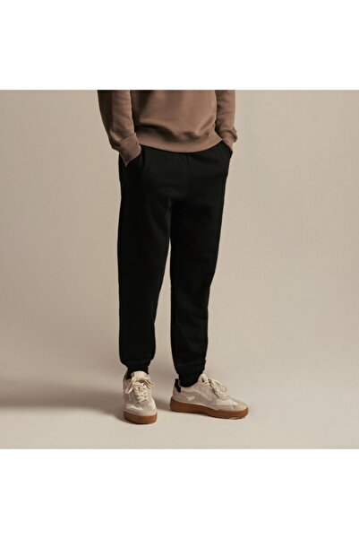 Giordano بنطال رياضي رجالي من قماش تيري فرنسي متوسط ​​الارتفاع بقصة ضيقة