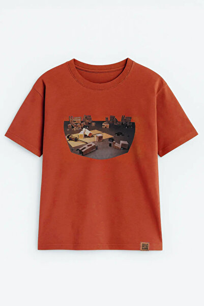 MARKAPIA Tricou alb pentru bărbați, cu decolteu rotund, 100% bumbac, cu impri...