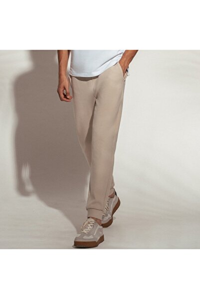 Giordano بنطال رياضي رجالي ضيق مدبب من نسيج مزدوج محبوك