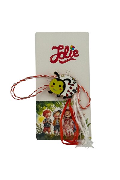 JOLIE Martisor for Children, Jolie, Metal Material, Cardboard Packaging with ...