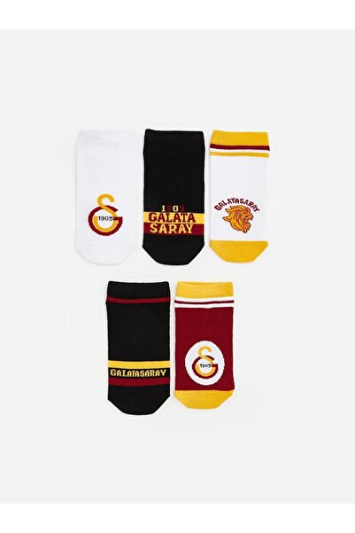 LC Waikiki Galatasaray Patterned Boys' Booties Socks 5-Pack (S6)
