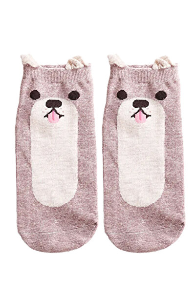 EFAYN.RO Women's socks, ankle-length model with animal print, size 38 - 42, b...