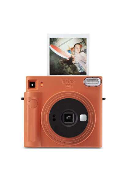 Fujifilm كاميرا إنستاكس إس كيو 1 للأفلام الفورية (برتقالي تيراكوتا)