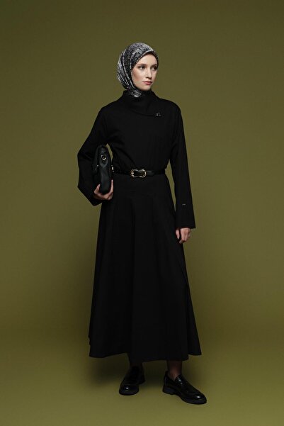 Armine Poplin Etek Siyah