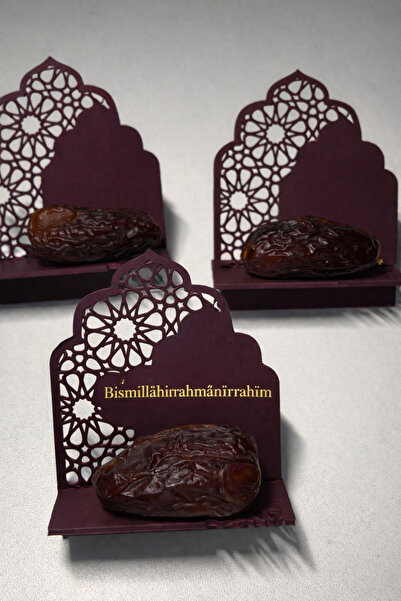 MİR STORE طقم حاملات طعام ذهبية اللون مكون من 6 قطع لطاولة رمضان