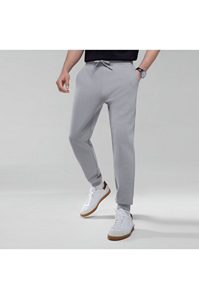 Giordano بنطال رياضي رجالي ضيق مدبب من نسيج مزدوج محبوك