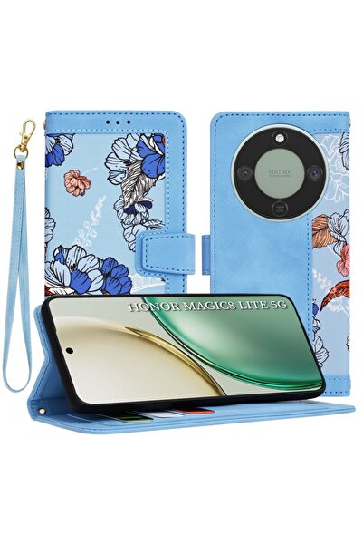 SKYDDAR INNOVATION Husă pentru Honor Magic8 Lite, Flipcraft din piele, buzuna...