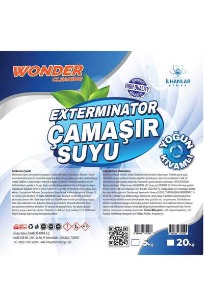 Wonder Cleaning Exterminator Yoğun Kıvamlı Çamaşır Suyu 5 Kg