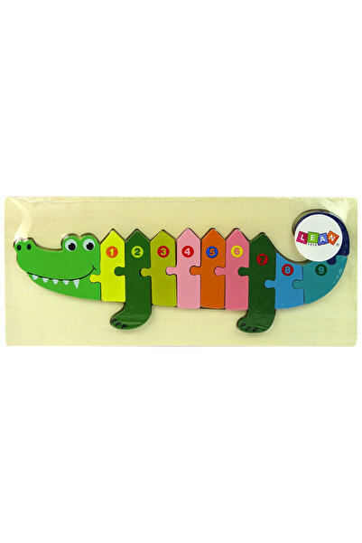 Three top online Set de puzzle-uri din lemn cu numere de crocodil