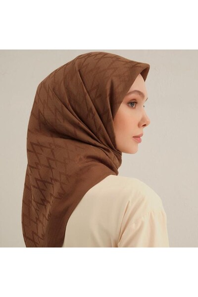 Armine Stylish Brown Modern Scarf 74 X 74 cm Scarf