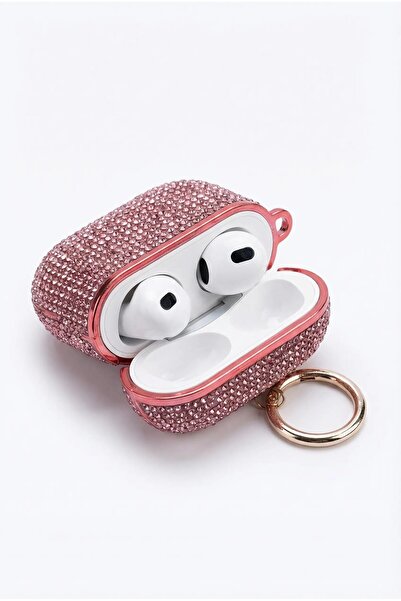 G-NEXT (متوافق مع Airpods 4) غطاء حماية لامع لسماعات الأذن مزود بحلقة مفاتيح