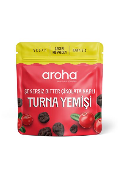 AROHA Şekersiz Bitter Çikolata Kaplı Turna Yemişi 50 Gr - Şekeri Meyveden