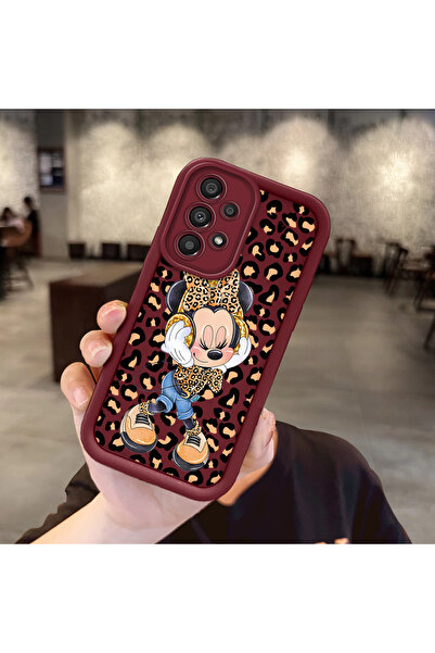 Hontinga حافظة هاتف من مادة السيليكون مقاومة للصدمات بنمط ميكي متوافقة مع هات...