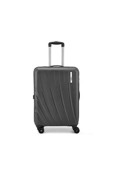Safari Cairo 55cm Hard Luggage Black - PP, 8 Wheels, Telescopic Handle, Lock