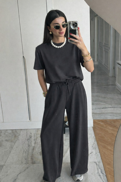 YAKAMEL Women's Short Sleeves 2 Yarn Combed Cotton Modal Soft High Waist Wide...