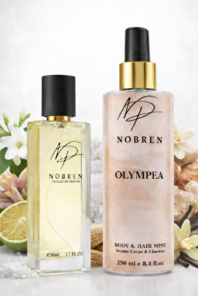 NOBREN Olympéa Kadın Parfüm Seti 2’li – EDP Parfüm & Kalıcı Body Mist – Ferah...