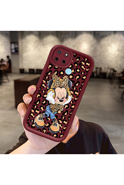 Hontinga حافظة هاتف من مادة السيليكون مقاومة للصدمات بنمط ميكي متوافقة مع هات...