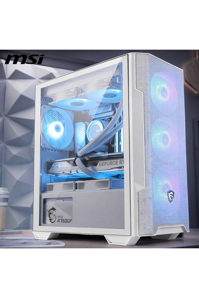 MSI MAG FORGE M100R WHİTE EDİTİON RGB GAMER | RYZEN 5 5600 – RTX 3070 -16GB R...