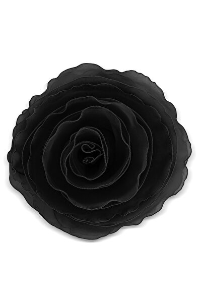 DECOMEX Perna decor ROSE 40cmD negru