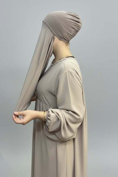 levamor eşarp şal LEVAMOR Kadın Viskon Likralı Kendinden Boneli Pratik Hazır ...