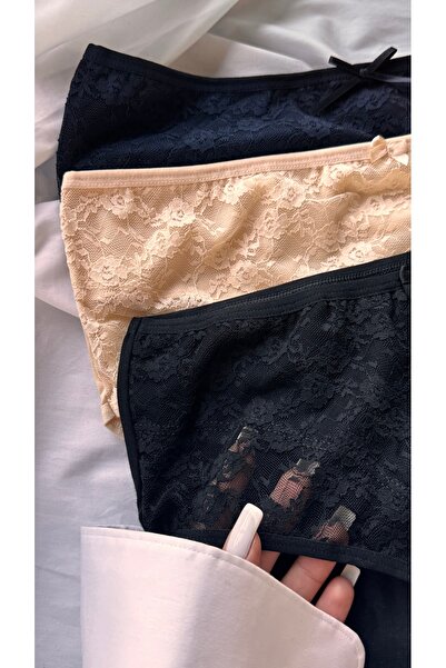 YOYYO Women's Battal Panties Lace Cotton Women's Underwear Polyamide Blended