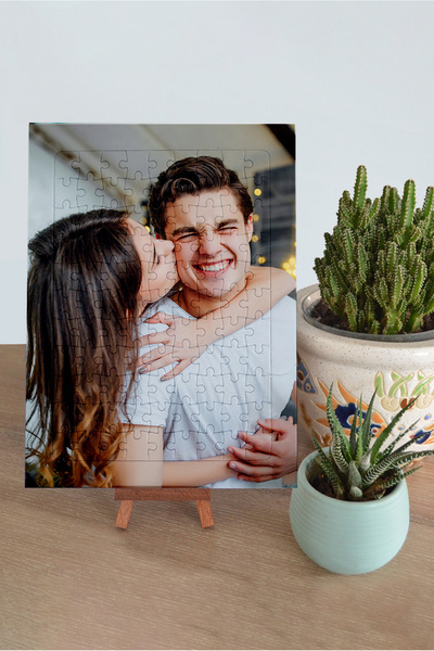 Postermanya Kişiye Özel Puzzle Yapboz Şövaleli - 99 Parça Fotoğraflı Puzzle -...