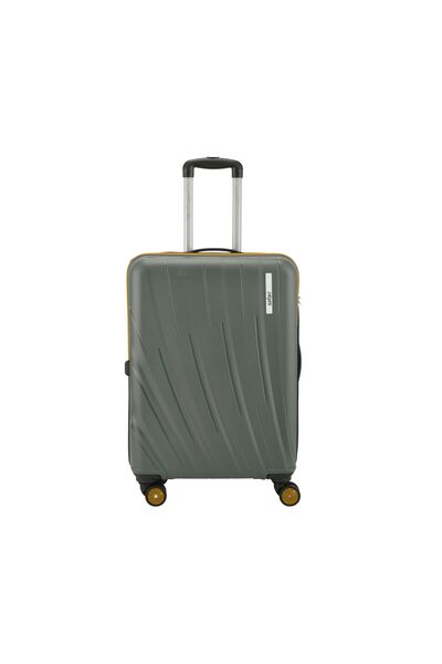 Safari Cairo 55cm Hard Luggage Green - PP, 8 Wheels, Telescopic Handle, Lock