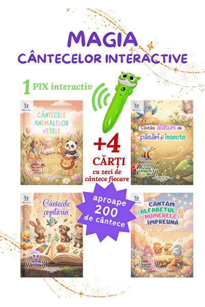 minibooks Pix interactix+ 4 carti muzicale