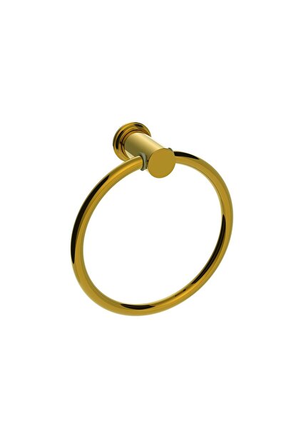 Milano Luxe Berlin Towel Ring in Gold - Elegant Brass Design for Bathroom