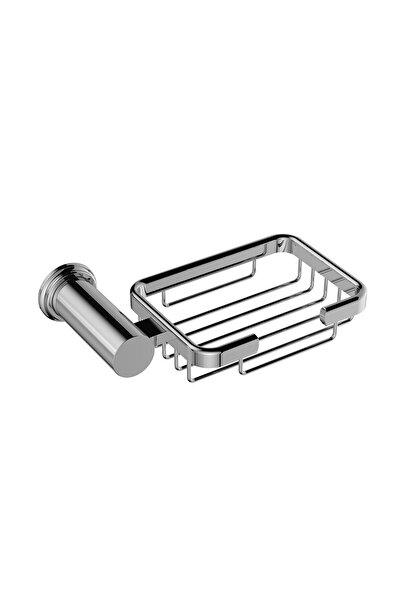 Milano Luxe Berlin Soap Basket - Chrome & Brass Soap Dish, Sanitary Design
