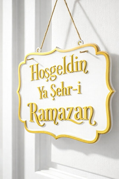 MİR STORE Hoşgeldin Ya Şehr-i Ramazan Kapı Süsü –Ramazan Dekoru, Askılı Kapı ...