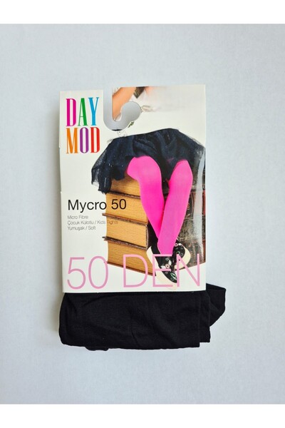 TUDE KİDS Kız Çocuk Micro 50 Den İnce Düz Külotlu Çorap