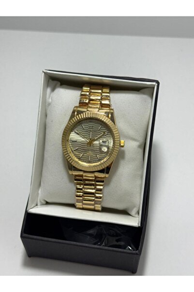 Show Time ALTIN GÖRÜNÜMLÜ KORDON GÖZ KAMAŞTIRAN KOL SAATİ